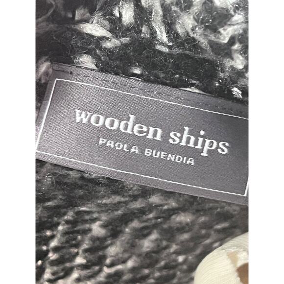 Wooden Ships Paola Buendia Anthropologie Gray Open Cardigan Sweater X/S - Picture 7 of 7